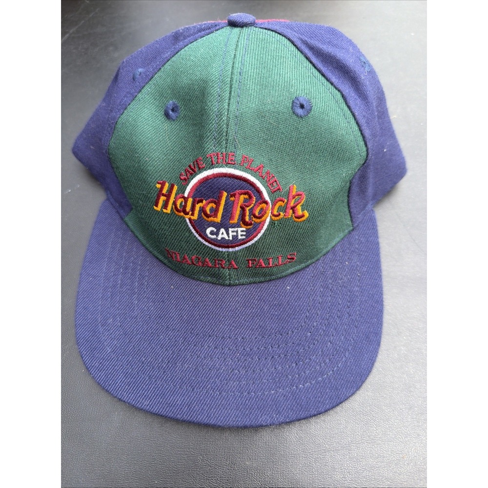 VTG Hard Rock Cafe Niagara Falls Pin Wheel Block Baseball Hat Cap Love Serve All